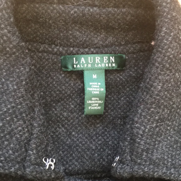 Lauren Ralph Lauren 100% Lambswool Jacket Medium - Picture 2 of 6